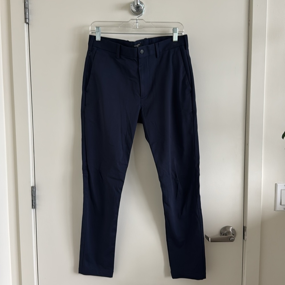 Banana Republic - Men’s Luxe Jersey Chinos, Slim Fit, Preppy Navy, 31x30